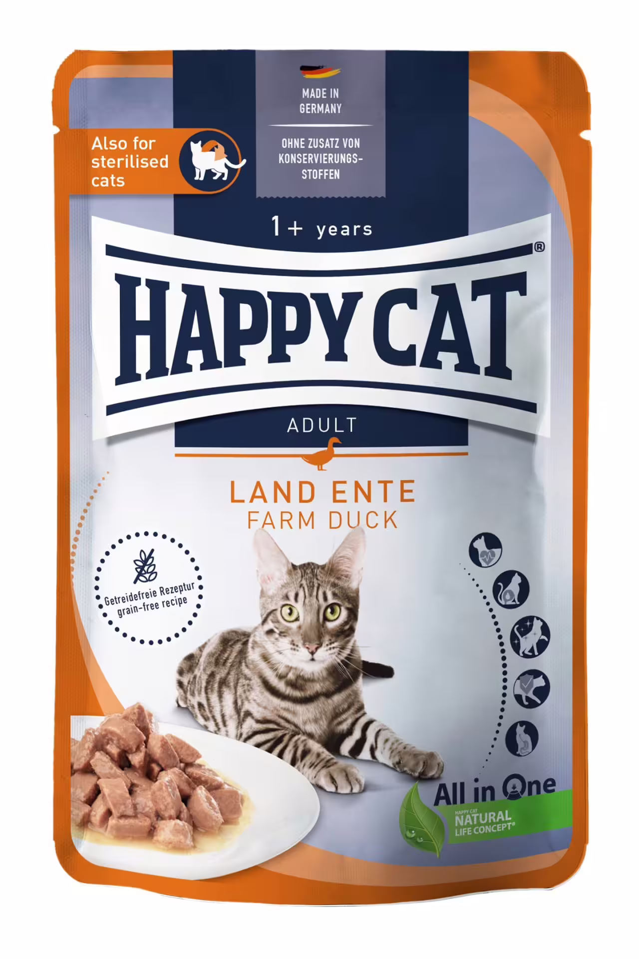 Happy Cat Pouches Culinary Farm Duck 85g