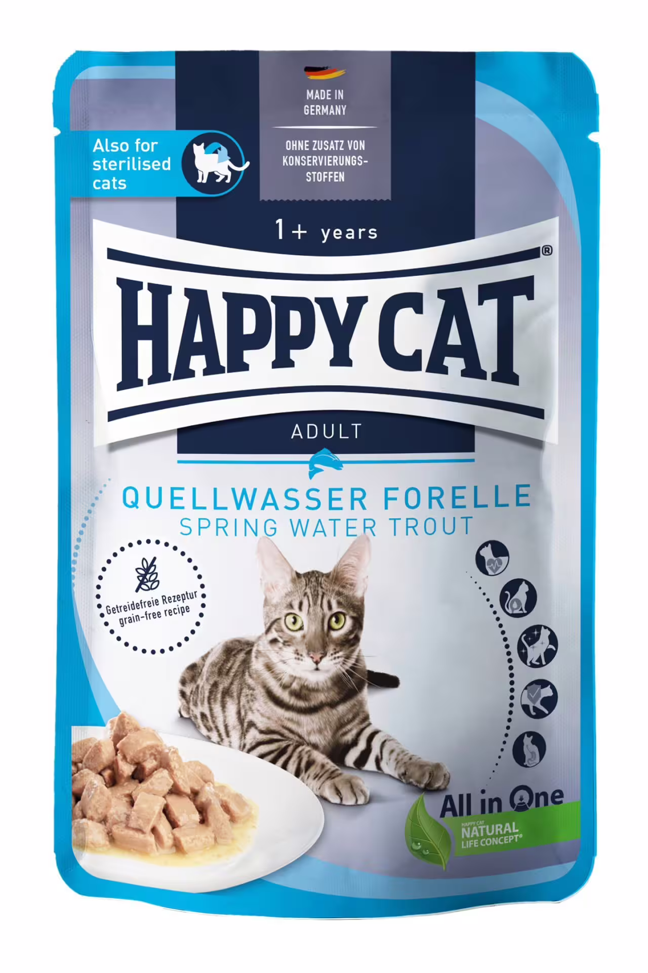Happy Cat Pouches Culinary Trout 85g