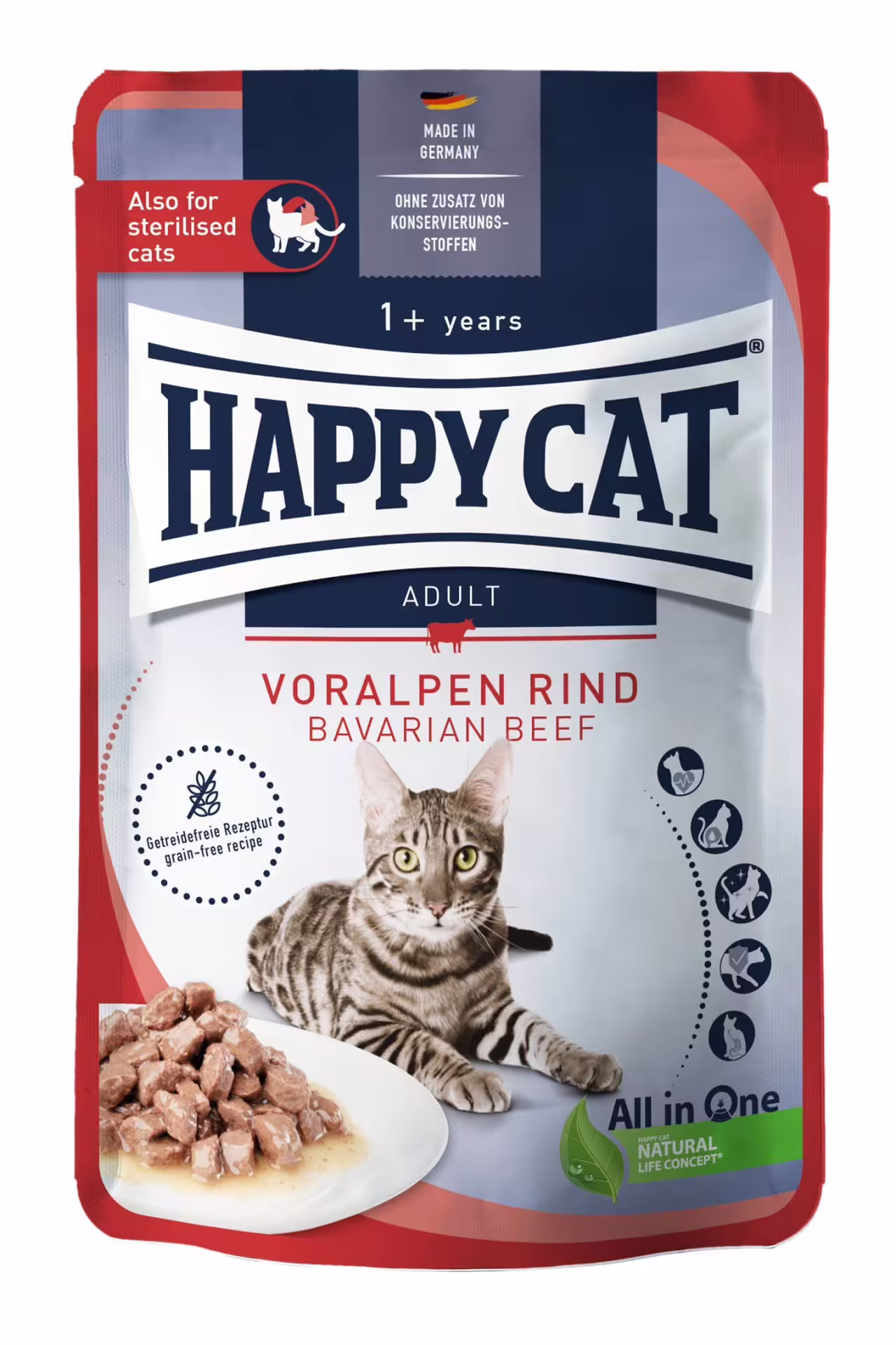 Happy Cat Pouches Culinary Beef 85g
