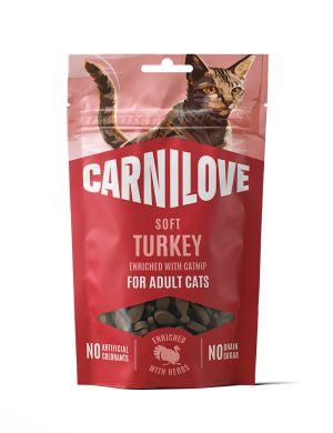 Carnilove Soft Snack Kalkun & Kattemynte 50g
