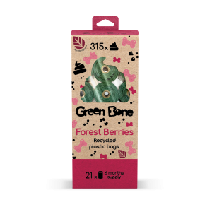 Green Bone Forest Berries Hundeposer 21pk