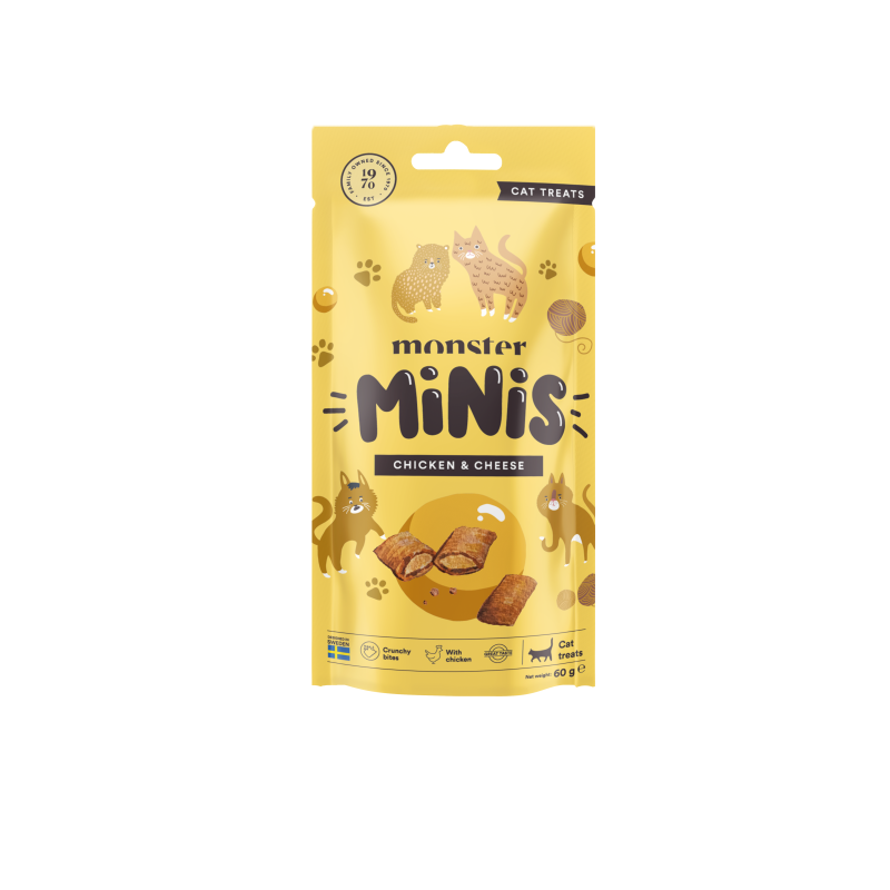 Monster Cat Minis Chicken & Cheese 60 g