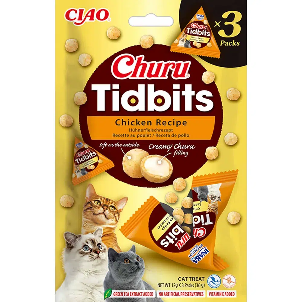 Churu Cat Tidbits Kylling 3 stk