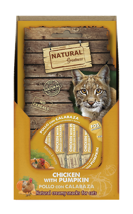 Natural Greatness kremet kattegodbit - Kylling-Gresskar