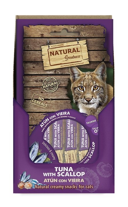 Natural Greatness kremet kattegodbit - Tunfisk-Kamskjell