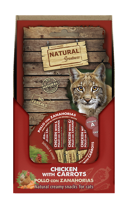 Natural Greatness kremet kattegodbit - Kylling-Gulrøtter